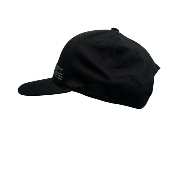 TravisMathew Magico Hat Black Gray Stripe Golf Flexfit Snapback Structured - Picture 3 of 9